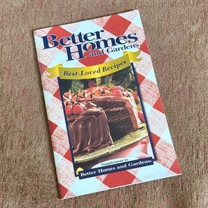 Better Homes and Gardens Best-Loved Recipes Book with Red and Yellow Accents